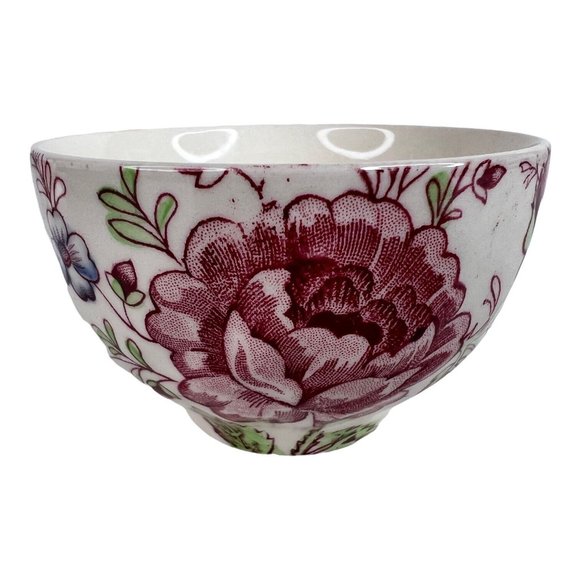 Johnson Brothers Rose Chintz Mini Creamer & Open Sugar Bowl Made England Stamp - Picture 10 of 12